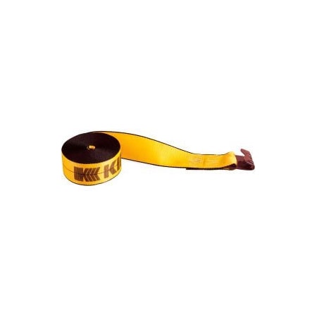 Kinedyne Kinedyne Cargo Control Winch Strap 423021 with Flat Hook - 30' x 4" Gold 423021